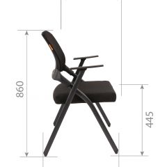 Кресло для посетителей CHAIRMAN NEXX (ткань стандарт черный/сетка DW-61) в Игриме - igrim.mebel24.online | фото 7
