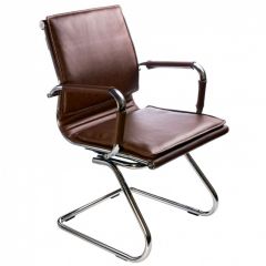 Кресло для посетителя Бюрократ CH-993-Low-V/Brown коричневый в Игриме - igrim.mebel24.online | фото