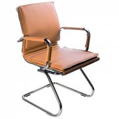 Кресло для посетителя Бюрократ CH-993-Low-V/Camel светло-коричневый в Игриме - igrim.mebel24.online | фото