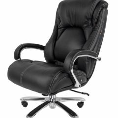 Кресло для руководителя CHAIRMAN 402 (Кожа) Черное в Игриме - igrim.mebel24.online | фото 2