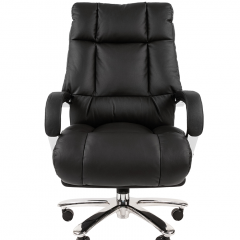 Кресло для руководителя CHAIRMAN 405 (Кожа) Черное в Игриме - igrim.mebel24.online | фото 1