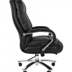 Кресло для руководителя CHAIRMAN 405 (Кожа) Черное в Игриме - igrim.mebel24.online | фото 3
