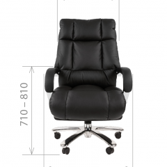 Кресло для руководителя CHAIRMAN 405 (Кожа) Черное в Игриме - igrim.mebel24.online | фото 4