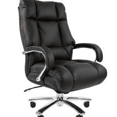 Кресло для руководителя CHAIRMAN 405 (Кожа) Черное в Игриме - igrim.mebel24.online | фото 2