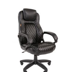 Кресло для руководителя  CHAIRMAN 432 (Экокожа черная) в Игриме - igrim.mebel24.online | фото