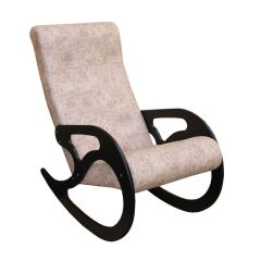 Кресло-качалка №2 (велюр Флора 003/венге) в Игриме - igrim.mebel24.online | фото