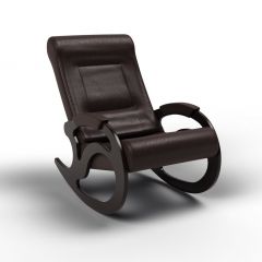 Кресло-качалка Вилла 11-К-В (экокожавенге) ВЕНГЕ в Игриме - igrim.mebel24.online | фото