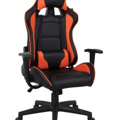 Кресло компьютерное BRABIX "GT Racer GM-100" (черное/оранжевое) 531925 в Игриме - igrim.mebel24.online | фото