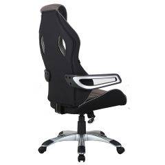 Кресло компьютерное BRABIX Techno GM-002 (ткань) черное/серое, вставки белые (531815) в Игриме - igrim.mebel24.online | фото 5