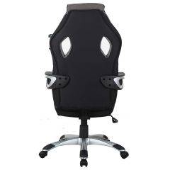 Кресло компьютерное BRABIX Techno GM-002 (ткань) черное/серое, вставки белые (531815) в Игриме - igrim.mebel24.online | фото 6