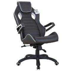 Кресло компьютерное BRABIX Techno Pro GM-003 (экокожа черное/серое, вставки серые) 531814 в Игриме - igrim.mebel24.online | фото 4