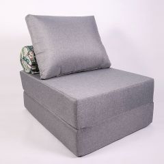 Кресло-кровать-пуф бескаркасное Прайм (Серый) в Игриме - igrim.mebel24.online | фото