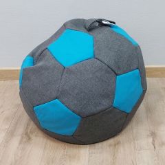 Кресло-мешок Мяч S (Savana Grey-Neo Azure) в Игриме - igrim.mebel24.online | фото