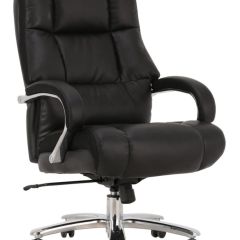 Кресло офисное BRABIX PREMIUM "Bomer HD-007" (рециклированная кожа, хром, черное) 531939 в Игриме - igrim.mebel24.online | фото