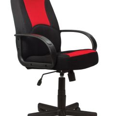 Кресло офисное BRABIX "City EX-512", ткань черная/красная, TW, 531408 в Игриме - igrim.mebel24.online | фото 1