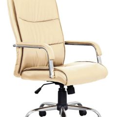 Кресло офисное BRABIX "Space EX-508" (экокожа, хром, бежевое) 531165 в Игриме - igrim.mebel24.online | фото