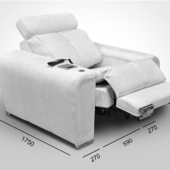 Кресло-реклайнер Арабелла (ткань до 300) Иск.кожа в Игриме - igrim.mebel24.online | фото
