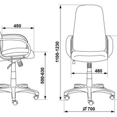 Кресло руководителя Бюрократ CH-808AXSN/#B черный 3C11 в Игриме - igrim.mebel24.online | фото 3