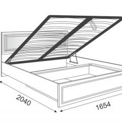 Кровать 1.6 Беатрис М11 с мягкой спинкой и ПМ (Орех гепланкт) в Игриме - igrim.mebel24.online | фото 2