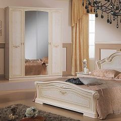 Кровать 2-х спальная 1600*2000, Ирина, изголовье ЛДСП (08.116) *без основания (дерево, беж) в Игриме - igrim.mebel24.online | фото 2