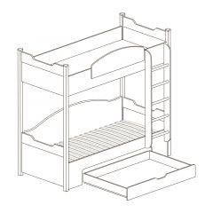 Кровать 2-х ярусная №421 Прованс в Игриме - igrim.mebel24.online | фото 2