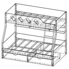 Кровать двухъярусная ДЕЛЬТА-20.02 в Игриме - igrim.mebel24.online | фото 6