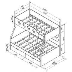 Кровать двухъярусная ДЕЛЬТА-20.02 в Игриме - igrim.mebel24.online | фото 5