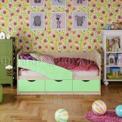 Кровать Бабочки (Салатовый матовый) 1600 в Игриме - igrim.mebel24.online | фото
