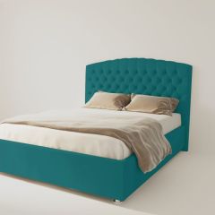 Кровать Берлин без основания 900 (велюр бирюзовый) в Игриме - igrim.mebel24.online | фото