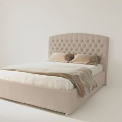 Кровать Берлин с ПМ 800 (велюр светло-серый) в Игриме - igrim.mebel24.online | фото 2