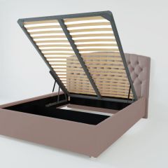 Кровать Берлин с ПМ 900 (велюр темно-серый) в Игриме - igrim.mebel24.online | фото