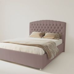 Кровать Берлин с ПМ 900 (велюр темно-серый) в Игриме - igrim.mebel24.online | фото 2