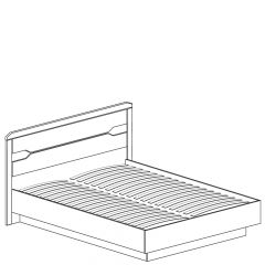 Кровать на 1400 №328 "Ронда" в Игриме - igrim.mebel24.online | фото 2