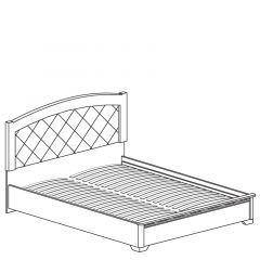 Кровать двойная №805 Парма кремовый белый (1600) в Игриме - igrim.mebel24.online | фото 2
