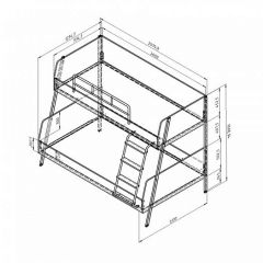 Кровать двухъярусная Дельта Лофт-20.02.04 Белый в Игриме - igrim.mebel24.online | фото 2