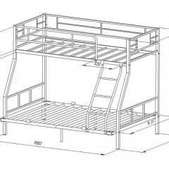 Кровать двухъярусная "Гранада-1 140" Слоновая кость в Игриме - igrim.mebel24.online | фото 2