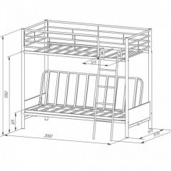 Кровать двухъярусная с диваном "Мадлен-2" в Игриме - igrim.mebel24.online | фото 8