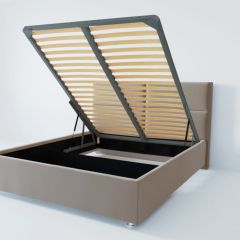 Кровать Корсика с ПМ 1800 (велюр светло-серый) в Игриме - igrim.mebel24.online | фото