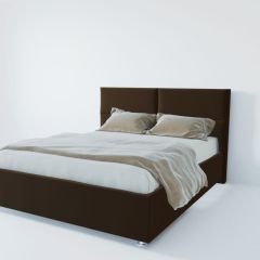 Кровать Корсика с ПМ 800 (экокожа коричневая) в Игриме - igrim.mebel24.online | фото 2