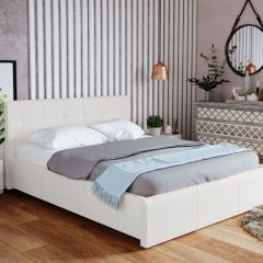 Кровать Лаура с латами Nice White 1400x2000 в Игриме - igrim.mebel24.online | фото