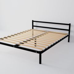 Кровать Мета с ортопедическим основанием 900 (черный) в Игриме - igrim.mebel24.online | фото 2