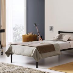 Кровать Мета с ортопедическим основанием 900 (черный) в Игриме - igrim.mebel24.online | фото