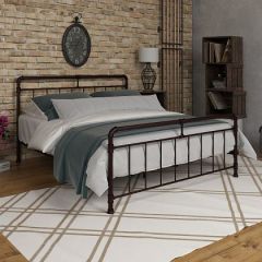 Кровать металлическая "Авила" Коричневый в Игриме - igrim.mebel24.online | фото