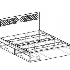 Кровать Николь 1600 (ясень) в Игриме - igrim.mebel24.online | фото 2