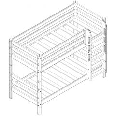 Кровать низкая с прямой лестницей Соня (Вариант 11) в Игриме - igrim.mebel24.online | фото 3