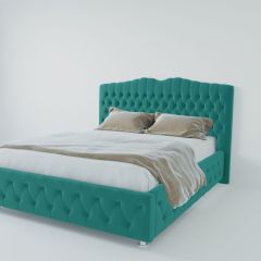 Кровать Нягань с ПМ 900 (велюр бирюзовый) в Игриме - igrim.mebel24.online | фото 2