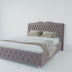 Кровать Нягань с ПМ 900 (велюр темно-серый) в Игриме - igrim.mebel24.online | фото 2