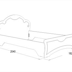 Кровать Ольга-10 МДФ (1600) без основания в Игриме - igrim.mebel24.online | фото 2