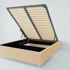 Кровать Подиум с ПМ 800 (экокожа бежевая) в Игриме - igrim.mebel24.online | фото