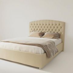 Кровать Берлин без основания 800 (экокожа бежевая) в Игриме - igrim.mebel24.online | фото